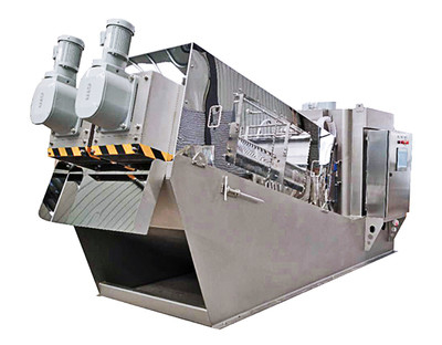 kupować Stalowy śruby prasowe Sludge Dewatering Machine Sludge Filter Press Machine Mniej hałasu online manufacture