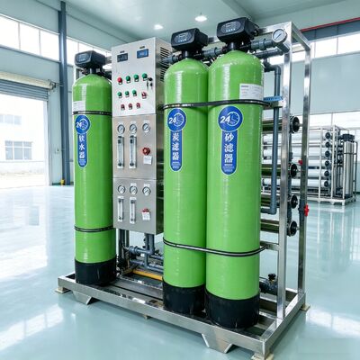 kupować System odwrotnej osmozy o dużej pojemności 1000L/h z sterowaniem PLC i dostosowalną mocą do oczyszczania wody przemysłowej produkcja online